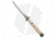 Milano 13 Italian Stiletto Automatic Folding Knife, 6.00in, Stainless Steel, Spear Point Blade, Polymer, White Handle, White/Gray, 13.00 inch, BHQ-193386
