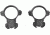Millet Ruger Scope Rings for Ruger 77, Black - 1in, Medium RR77004