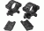 Millett Angle-Loc Combo Base &amp; Rings, 1in Medium, Matte, Savage 110, Detachable, Clam