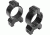 Millett Angle-Loc Detachable Rings, 30mm Medium, Bright Aluminum, Vertical Split, Clam