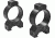 Millett Angle-Loc Detachable Rings, 30mm Medium, Matte Aluminum, Vertical Split, Clam