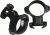 Millett Angle-Loc Weaver Style Rifle Scope Rings, 30mm, 1x Extended/1x Standard, High, Smooth