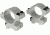 Millett Angle-Loc Detachable Rings, 1in Medium, Silver Aluminum, Vertical Split, Clam