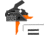 Mimtac Drastic AR-9 9mm PCC Drop-in Touch Trigger, Orange/Black, Small, DR9-ORG-02