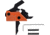 Mimtac Drastic AR-9 Drop-in Trigger, Orange/Black, DR9-ORG-01