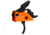 Mimtac Drastic CR 9 AR-9 Drop-In Trigger, Curved, Orange/Black, DRCR9-ORG-01