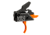 Mimtac Drastic CR 9 AR-9 Drop-In Trigger, Curved, Orange, DRCR9-ORG-02