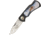 Miscellaneous Buck and Doe Lockback Folding Knife, 2 3/4in SS Drop Point, Black Composition Handles With Whitetail Buck And Doe Artwork Inlay On Front Handle And Faux Stag Inlay On Back Handle, H1764