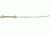 Miscellaneous Dragon Sword,26.5in,Sharpened Stainless Blade,White Composition Handle Black/Silver Trim M3594