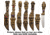 Miscellaneous Handmade Amazon Jungle Knife, 8.75 to 10.25 overall, Handmade clay handle and scabbard, DPAJK