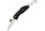 Miscellaneous Keychain Folding Knife,1.875in,Partially Serrated Blade,Black Textured Composition Handle M1855