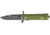 Miscellaneous Linerlock Folding Knife,3.5in,Clip Point Blade,OD Green Anodized Textured Alum Handle M4147