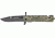 Miscellaneous Linerlock Green Digital Folding Knife,3.5in,Clip Point Blade,Green Digital Camo Textured Alum Handle M4145