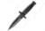 Miscellaneous Mil-Tec Fixed Blade Knife, 4.5 black finish partially serratedstainless dagg, Black checkered ABS handle, 15373000
