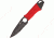 Miscellaneous Neck Fixed Blade Knife,2.75in,Drop Point Blade,Red Nylon Cord Wrapped Handle M4241