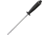 Miscellaneous Sharpening Steel 8in, 13in Overall, Black Synthetic Handle, 8in Steel Sharpening Rod, Hanging Ring, Black, E0128-8"