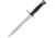 Miscellaneous Sig 1957 Bayonet with Scabbard Fixed Blade Knife, 9.5in, Double Edge Dagger, Black, Composition Handle M4329