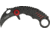 Miscellaneous Speed Assisted Karambit Folding Knife,2.25in,Black Coated Stainless Blade,Black Anodized Alum Handle/Red Trim M4060