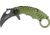 Miscellaneous Speed Assisted Karambit Folding Knife,2.25in,Black Coated Stainless Blade,Olive Green Anodized Alum Handle/Black Trim M4085