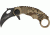 Miscellaneous Speed Assisted Karambit Folding Knife,2.25in,Black Coated Stainless Blade,Tan Digital Camo Anodized Alum Handle/Black Trim M4084