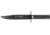 Miscellaneous Survival Fixed Blade Knife,9in,Black Stainless Blade,Textured Black Metal Handle M3691