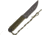 Mission CSP A2 OD Cord Wrap Fixed Blade Knife, 5.25in, A2 Tool Steel, Drop Point, OD Green, Cord Wrapped Handle MS1909