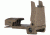 Mission First Tactical Back Up Polymer Flip Up Front Sight With Windage Adjustment Scorched Dark Earth