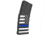 Mission First Tactical Extreme Duty Rifle Magazine, AR-15, 5.56x45mm/.223 Rem/.300 AAC, 30 Round, Blue Line Flag, 1 Pack, Polymer, EXDPM556D-AMB1-30RD