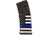 Mission First Tactical Extreme Duty Rifle Magazine, AR15, 5.56x45mm/.223 Rem/.300 AAC, 30 Rounds, Blue Line Flag, EXDPM556D-AMB1-30RD