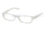 Miu Miu Eyeglasses MU17FV with No-Line Progressive Rx Prescription Lenses, Select Frame Color / Lens Diameter P ice-White M sh. Silver Frame / 52 mm Prescription Lenses