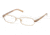 Miu Miu MU 50GV Eyeglasses Styles Light Gold Frame w/Non-Rx 51 mm Diameter Lenses, 8BK1O1-5116, Miu Miu MU 50GV Eyeglasses Styles Light Gold Frame w/Non-Rx 51 mm Diameter Lenses