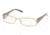 Miu Miu MU55FV SV Prescription Eyeglasses - Shiny Brass Demo Lens Frame / 50 mm Prescription Lenses, 7OE1O1-5016