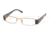 Miu Miu MU50FV SV Prescription Eyeglasses Shiny Brass Frame w/ 48 mm Diameter Lenses, 7OE1O1-4817