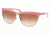 Miu Miu Sunglasses MU11LS GDL2F1-6111 - Pink Powder Frame, Red Gradient Lenses, 61mm Lens Diameter