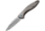 MKM Fara Slip Joint by Mercury Folding Knife, 3in Satin Bohler M390 SS Blade, Gray Titanium Handle, Slip Joint, Made In Italy By Mercury, Black Leather Pouch, Designed By Lucas Burnley, MKMY01-T