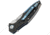 MKM Raut Framelock Viper Folding Knife, 3.5in Stonewash Bohler M390 SS Blade, Blue Titanium Handle With Black G10 Onlay, By Viper, Black Nylon Zippered Case, Designed By Lucas Burnley, MKVP01-GBBK