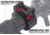 Monstrum 1in Precision Picatinny Scope Rings w/Level Bubble, 1in, Black, SR-1LB-P100