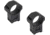 Monstrum 34mm Precision Picatinny V2 Scope Rings, 1.4 in, Black, SR-34-P140
