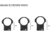 Monstrum 34mm Precision Picatinny V2 Scope Rings, 1.2 in, Black, SR-34-P120