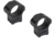 Monstrum 34mm Precision Picatinny V2 Scope Rings, 1 in, Black, SR-34-P100