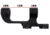 Monstrum H-Series Cantilever Lightweight Offset Picatinny Scope Mount, 1 in, Black, MH253-B
