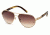 Montblanc MB401S Sunglasses - Shiny Rose Gold Frame Color, Gradient Brown Lens Color