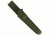 Mora Companion MG, BLK/Green Rubber Handle, CF, Plain w/Sheath, M-11863