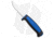 Morakniv Basic 511 Fixed Blade Knife, 3.50in, High Carbon Steel, Clip Point Blade, Polymer Black/Blue Handle, Steel/Black/Blue, 8.00in, BHQ-108522