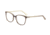 Morgan 201117 Single Vision Prescription Eyeglasses, Beige Frame, 201117-4409SV