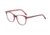 Morgan 201122 Single Vision Prescription Eyeglasses, Dark Red Frame, 201122-4473SV