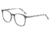 Morgan 201123 Progressive Prescription Eyeglasses, Black On Black/White Grey Confetti Frame, 201123-4435PR