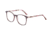 Morgan 201123 Progressive Prescription Eyeglasses, Dark Red On Pink/Brown Confetti Frame, 201123-4436PR