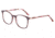 Morgan 201123 Progressive Prescription Eyeglasses, Dark Red On Pink/Brown Confetti Frame, 201123-4436PR