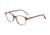 Morgan 201124 Single Vision Prescription Eyeglasses, Red/Brown Havana Frame, 201124-4457SV